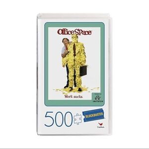 Office Space Movie Blockbuster 500-Piece Puzzle in Plastic VHS Case